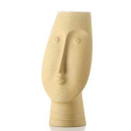 Sculpta Face Design Keramik Vase | Moderne Deko für Wohnzimmer & Büro | Handgefertigte Kunstvasen