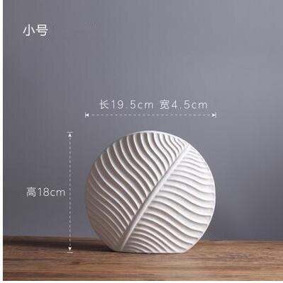 LeafDesign Keramikvase in Weiß | Zeitloses Blattmotiv | Wohnkultur | Verschiedene Größen