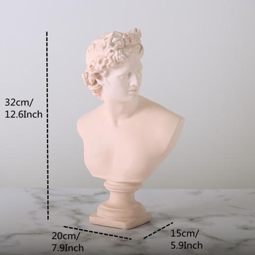 SculpGreek Zeitlose Büstenstatue | Klassische Eleganz | Dekor für Zuhause
