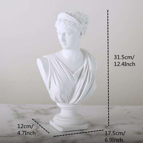 SculpGreek Zeitlose Büstenstatue | Klassische Eleganz | Dekor für Zuhause