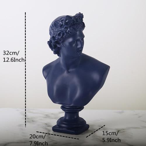 SculpGreek Zeitlose Büstenstatue | Klassische Eleganz | Dekor für Zuhause