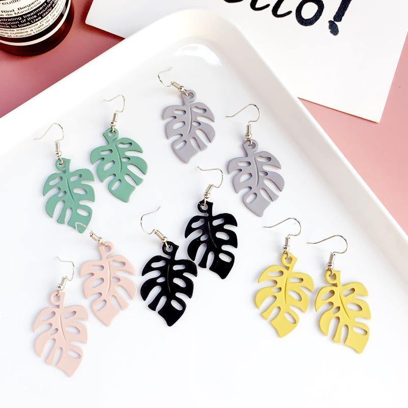NatureChic Monstera Ohrringe | Dangle Style | Zeitloser Schmuck