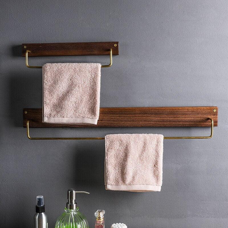 TowelTree Holz Handtuchständer | Minimalistisches Design | Platzsparender Handtuchhalter für Bad & Schlafzimmer