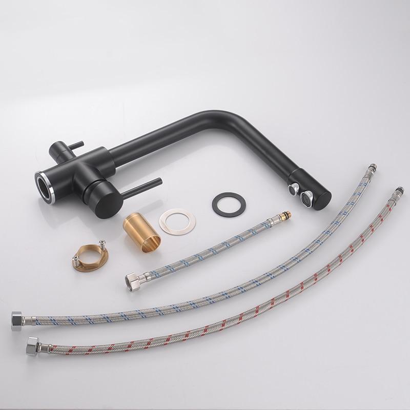 AquaFusion - Moderner 3-in-1 Küchenarmatur | Multifunktionale Spültischarmatur | Hochwertiges Design