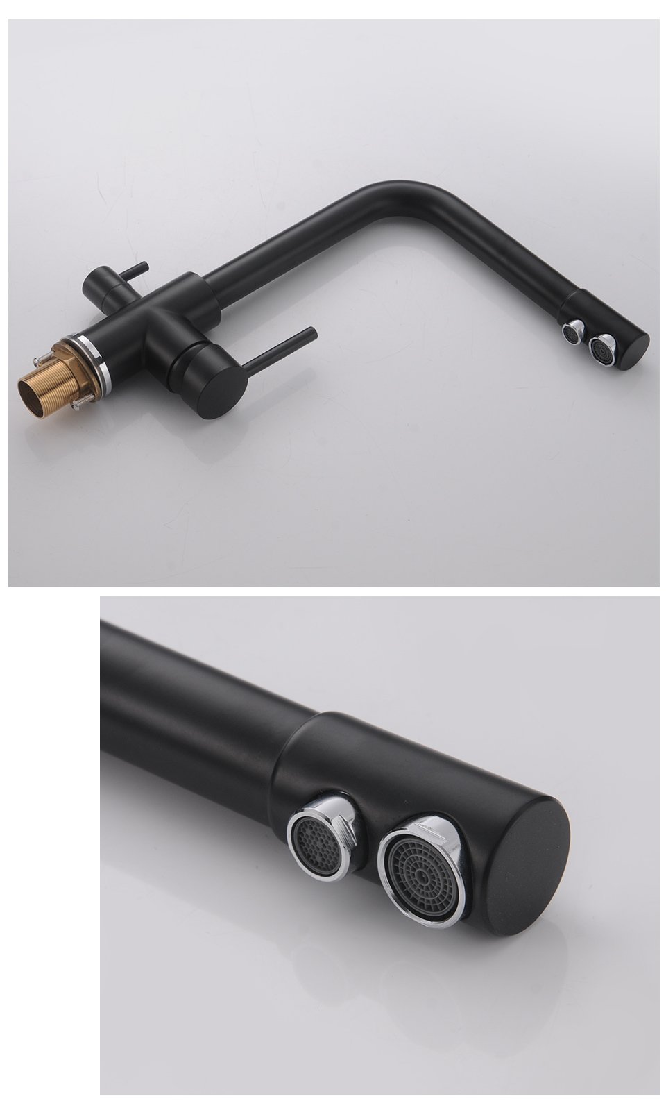 AquaFusion - Moderner 3-in-1 Küchenarmatur | Multifunktionale Spültischarmatur | Hochwertiges Design