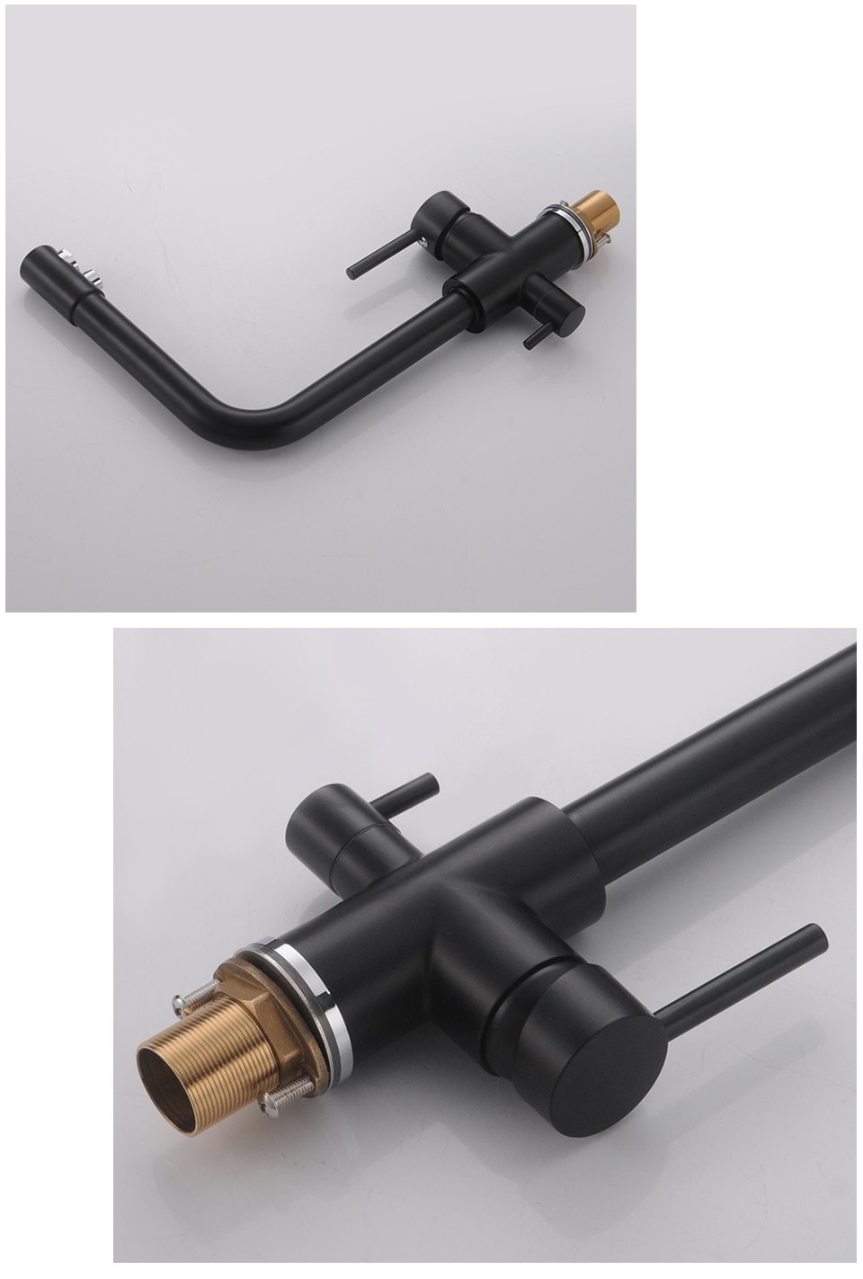 AquaFusion - Moderner 3-in-1 Küchenarmatur | Multifunktionale Spültischarmatur | Hochwertiges Design