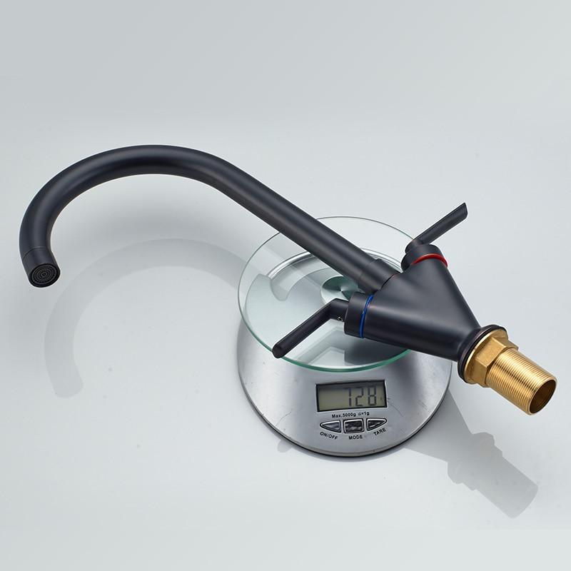 TwistFlow Zwei-Griff-Küchenarmatur | 360° Drehbarer Wasserhahn | Modernes Design & Funktionalität