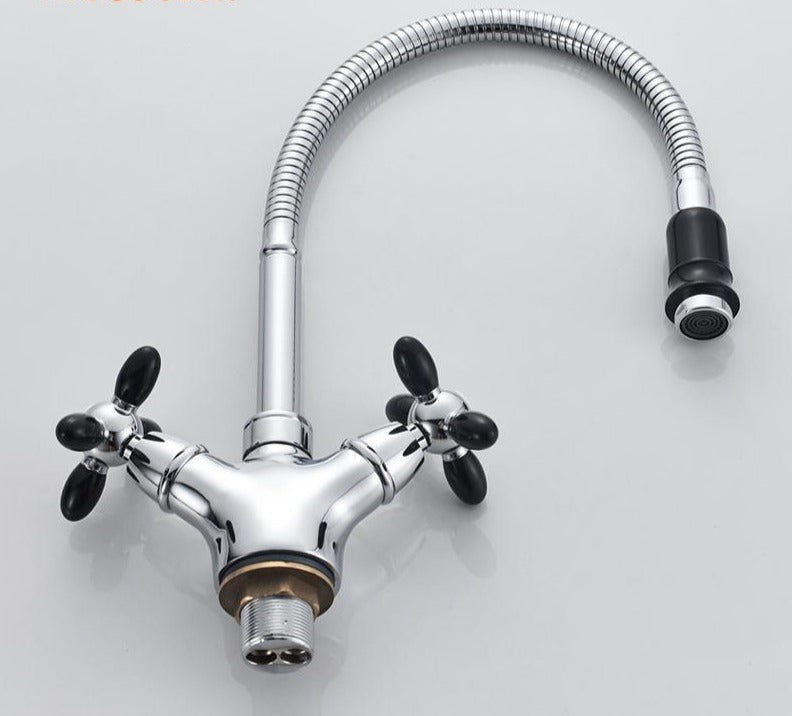 AquaViva Moderner Küchenarmatur mit Farbakzenten | Hochwertig & Flexibel | Perfekt für moderne Küchen