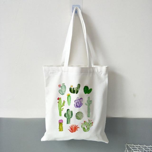 CactusCharm Canvas Tote Bag | Umweltfreundliche Einkaufstasche | Leicht & Langlebig | Stilvolle Designs
