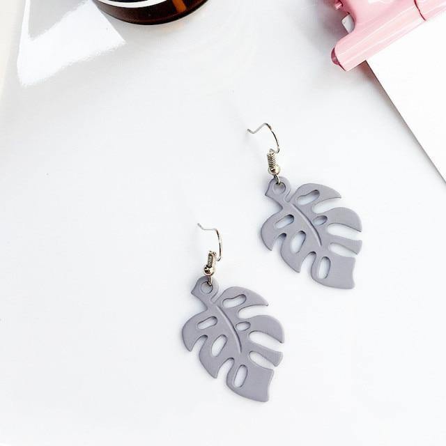NatureChic Monstera Ohrringe | Dangle Style | Zeitloser Schmuck