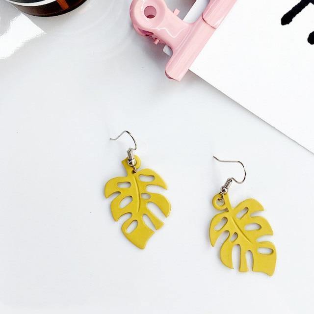 NatureChic Monstera Ohrringe | Dangle Style | Zeitloser Schmuck