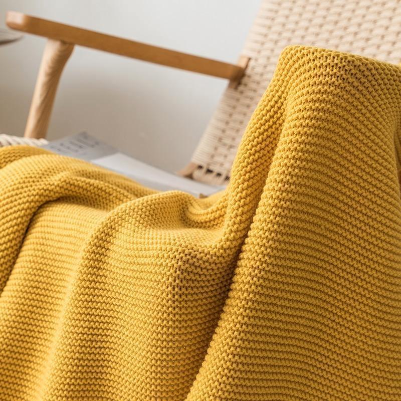 CozyKnit Strickdecke | Kuscheldecke für Zuhause | Dekorativ & Bequem | Verschiedene Farben