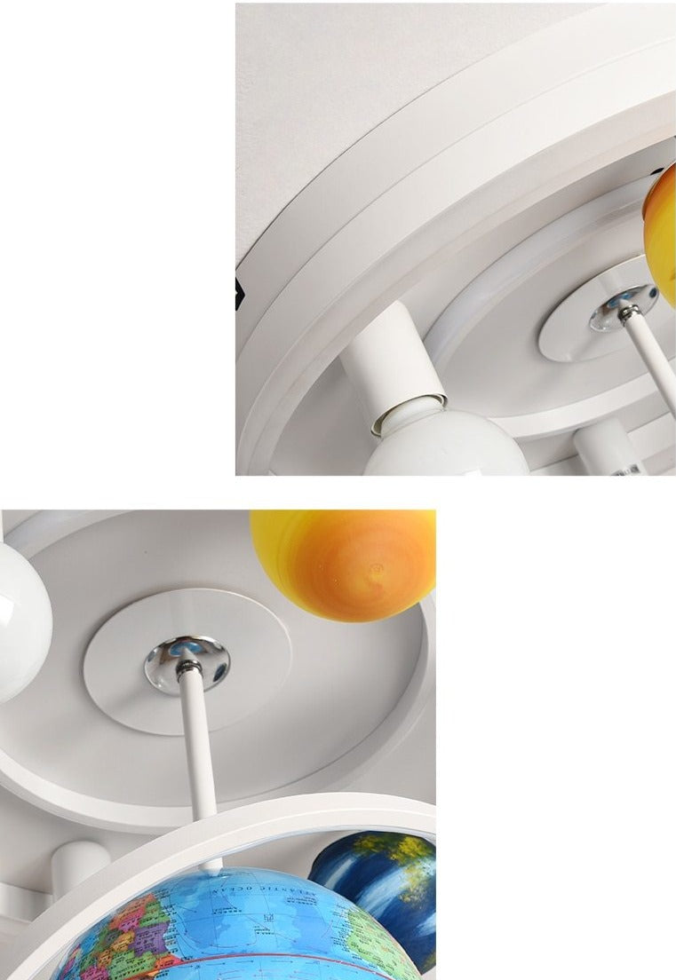 AstraVela Planetarischer Kronleuchter | Modernes Design | Deckenleuchte | Elegante Beleuchtung für Wohnzimmer & Esszimmer