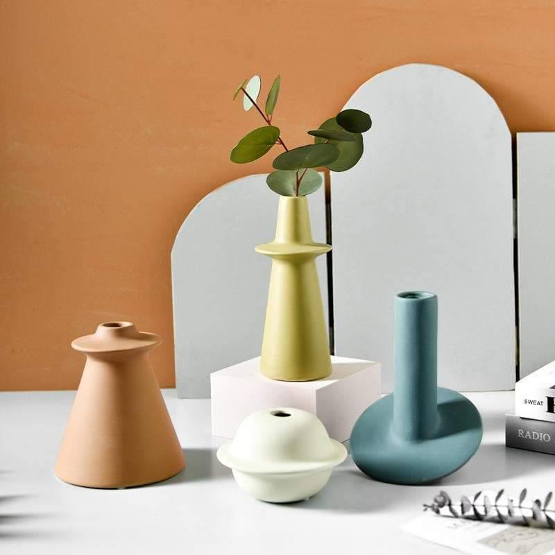 AstroForm Morandi Keramikvasen | Stilvolle Deko | Modernes Design | In vier eleganten Farben