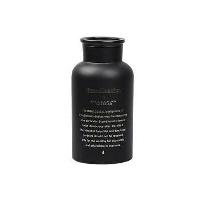 NoirVase Midnight Schwarz Tischvase | Minimalistisches Design | Dekoration für Zuhause und Büro