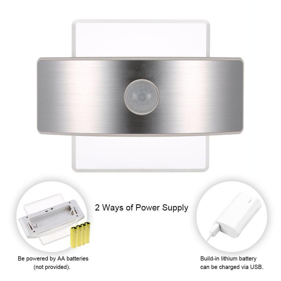 LumaSense Bewegungsmelder Wandlampe | LED Beleuchtung | Wiederaufladbar & Batteriebetrieben | Modernes Design