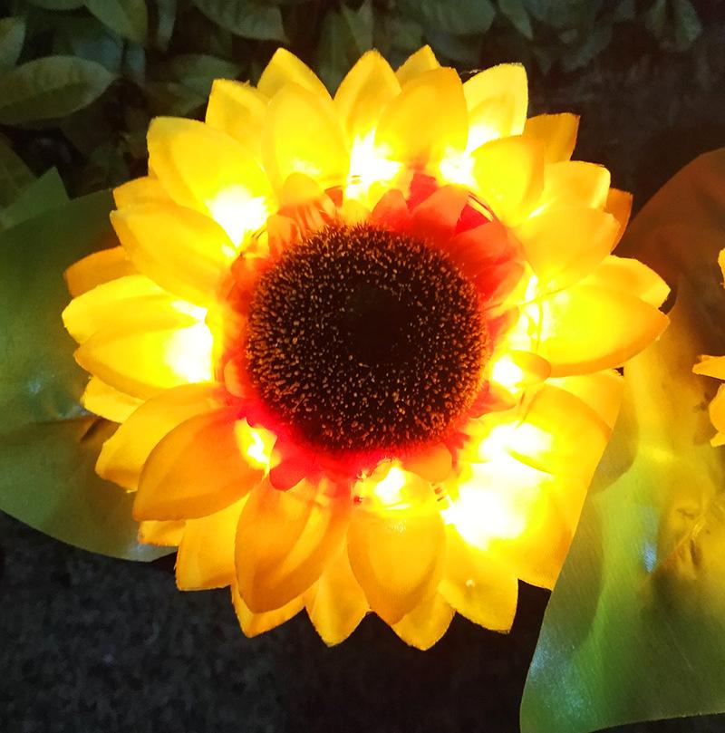SunnyBloom LED Sonnenblumen Gartenleuchte | Solarbetrieben | Dekorative Außenbeleuchtung | Wetterfest für Garten und Terrasse