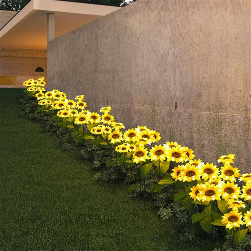 SunnyBloom LED Sonnenblumen Gartenleuchte | Solarbetrieben | Dekorative Außenbeleuchtung | Wetterfest für Garten und Terrasse