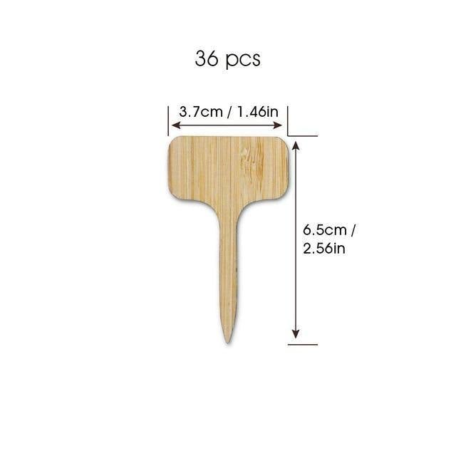 GreenLabel Holz Pflanzenschilder | Umweltfreundlich | Perfekt für Garten & Balkon | Markierungsschilder für Pflanzen
