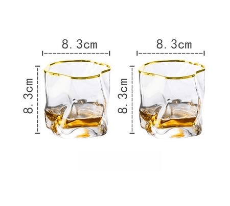 Verlux Struktur Whiskyglas Set | 2er-Set | Edles Design | Für Whiskey, Cocktails & besondere Momente