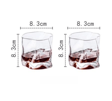 Verlux Struktur Whiskyglas Set | 2er-Set | Edles Design | Für Whiskey, Cocktails & besondere Momente