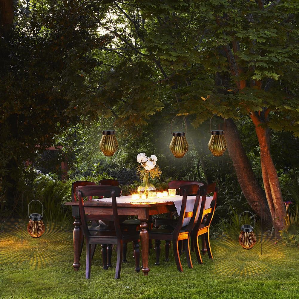 LumaShadow Solar Laterne | LED-Schattenbeleuchtung | Solarbetrieben | Dekor für Garten & Terrasse