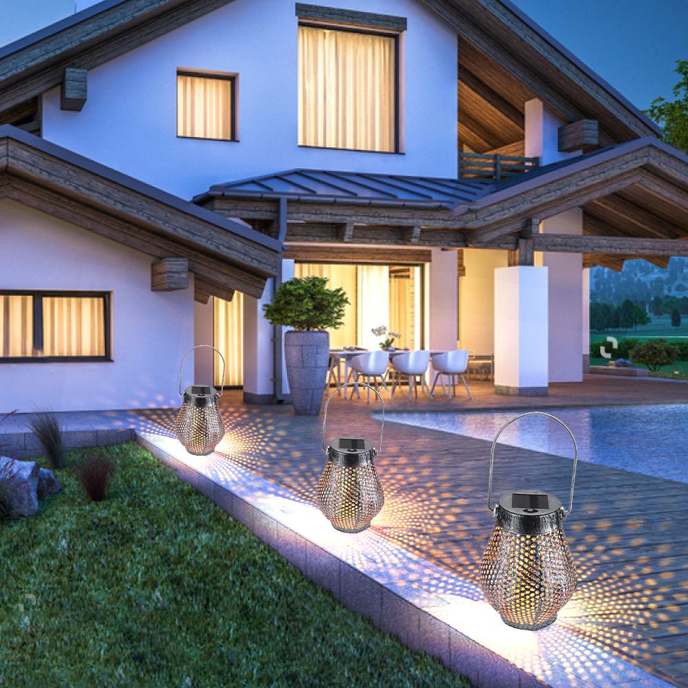 LumaShadow Solar Laterne | LED-Schattenbeleuchtung | Solarbetrieben | Dekor für Garten & Terrasse