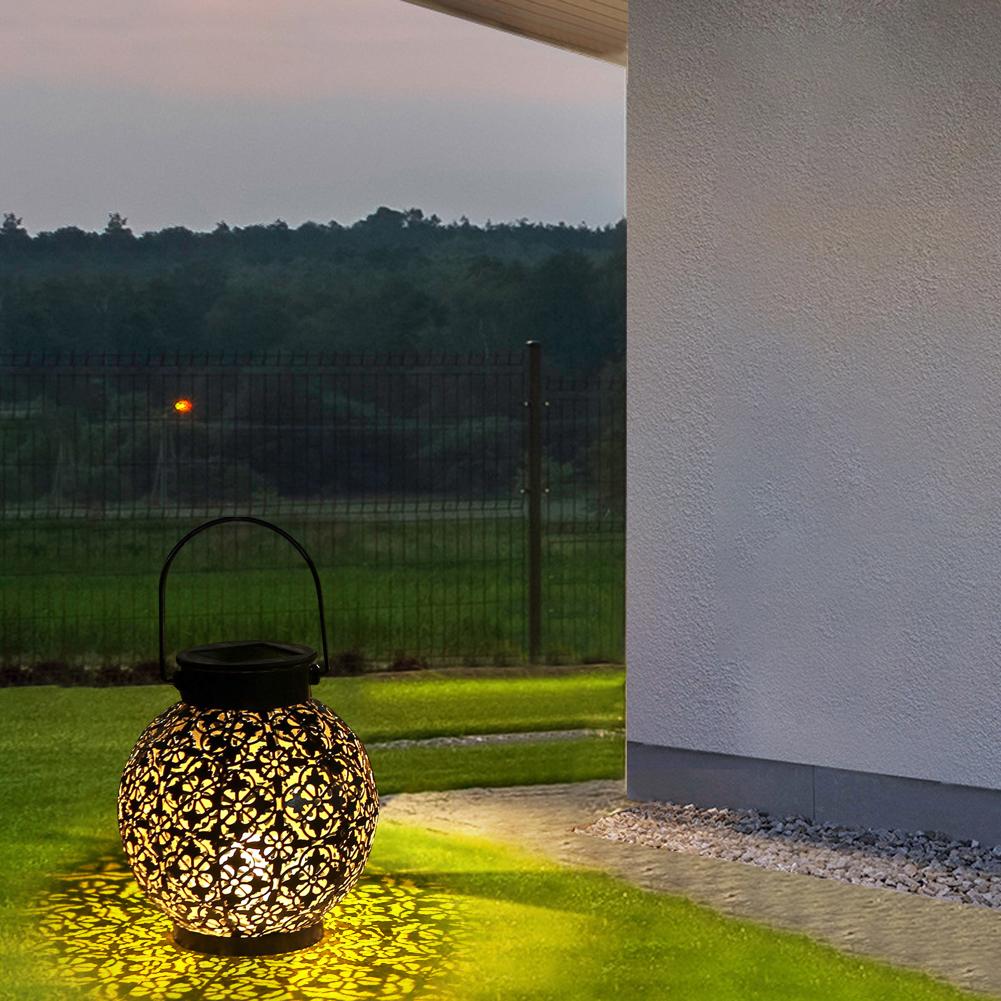 ShadowLux Outdoor Laterne mit Schattenspiel | Solarbetrieben | Wetterfest | Stimmungsvolle Gartenbeleuchtung