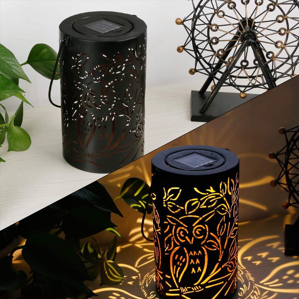 ShadowOwl LED Laterne | Eulen-Schatteneffekt | Dekorative Beleuchtung für Garten & Zuhause