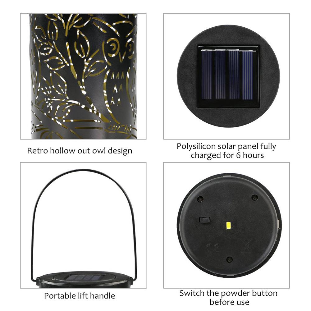 ShadowOwl LED Laterne | Eulen-Schatteneffekt | Dekorative Beleuchtung für Garten & Zuhause