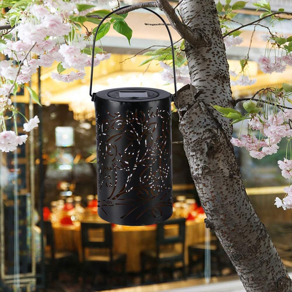 ShadowOwl LED Laterne | Eulen-Schatteneffekt | Dekorative Beleuchtung für Garten & Zuhause