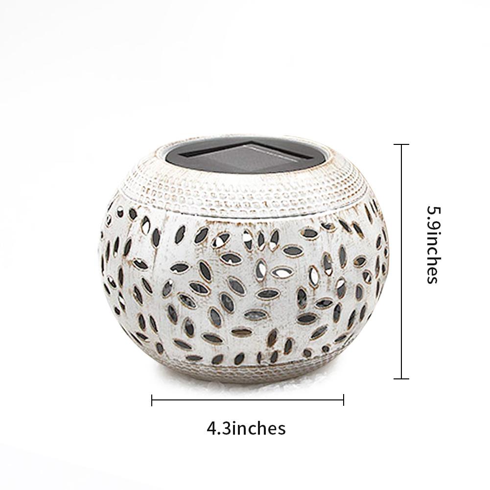 Orbiona Globus-Laterne mit Schatteneffekt | Dekorative Beleuchtung | Perfekt für Wohnzimmer, Terrasse & Garten