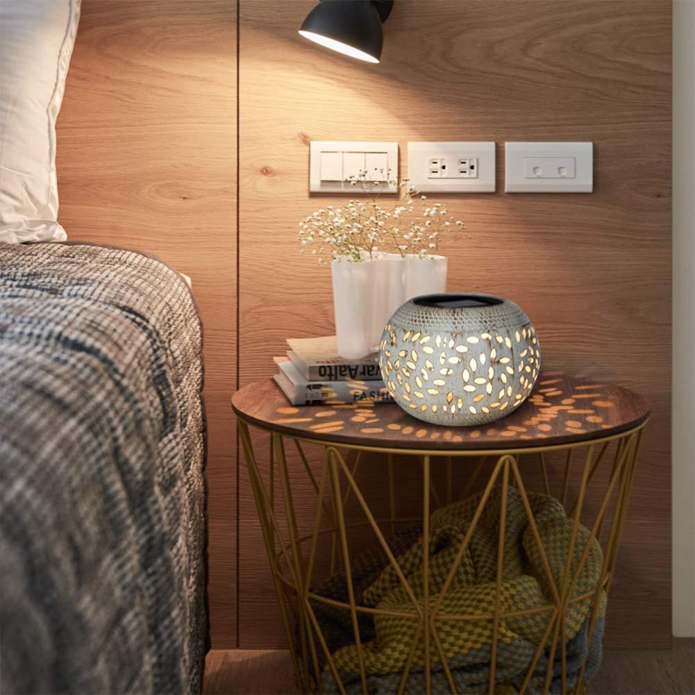 Orbiona Globus-Laterne mit Schatteneffekt | Dekorative Beleuchtung | Perfekt für Wohnzimmer, Terrasse & Garten