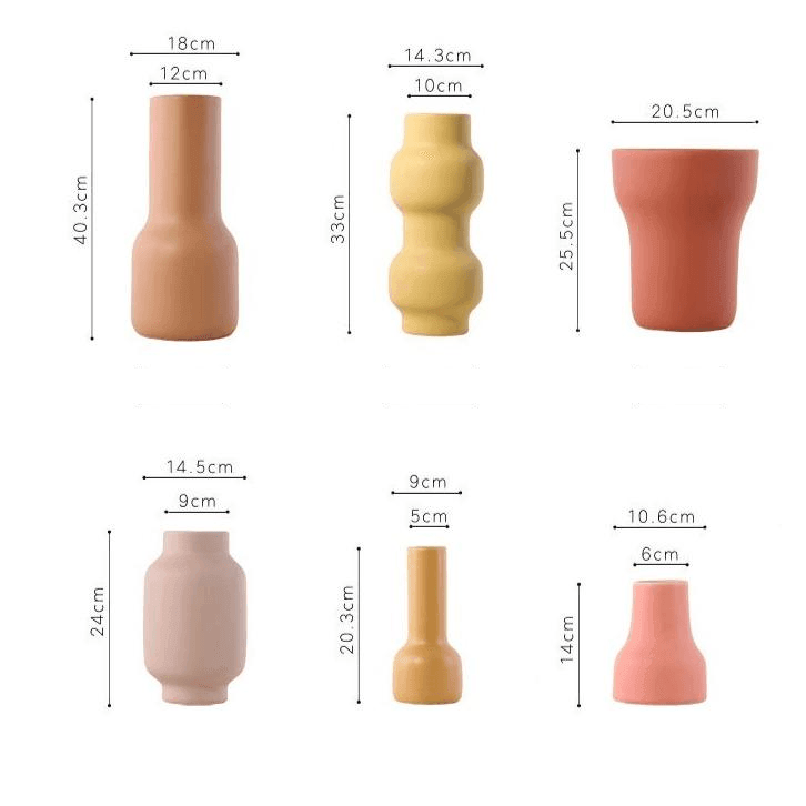 BerryBloom Keramik-Blumenvase | Warme Farbpalette | Elegantes Design | Perfekte Dekoration für Zuhause