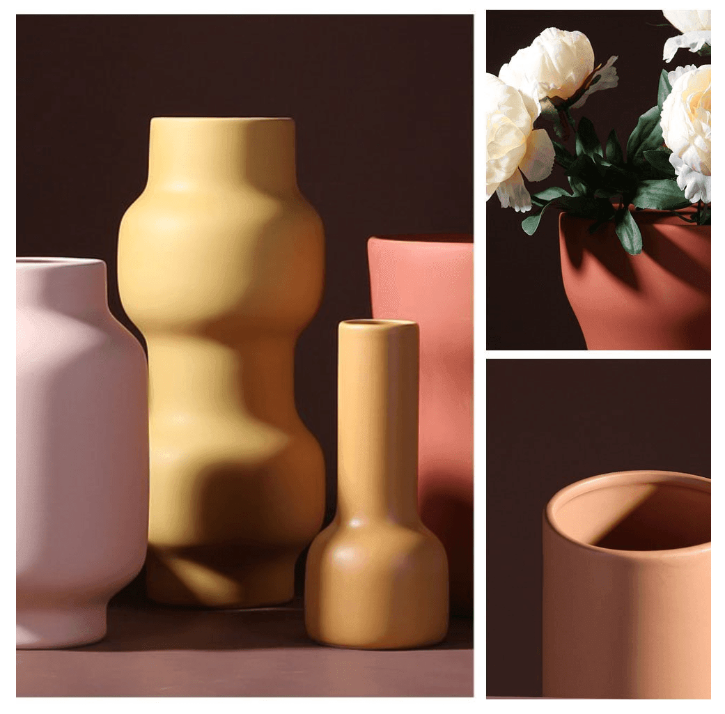 BerryBloom Keramik-Blumenvase | Warme Farbpalette | Elegantes Design | Perfekte Dekoration für Zuhause