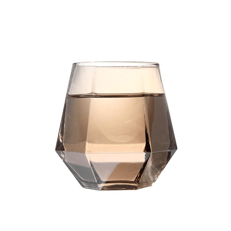 Glasselle Diamant Glas Set | Handgefertigte Trinkgläser & Karaffen | Luxuriöse Glasware für Wein, Wasser & Cocktails