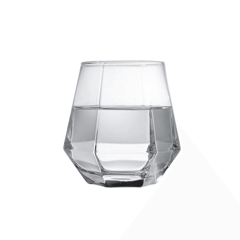Glasselle Diamant Glas Set | Handgefertigte Trinkgläser & Karaffen | Luxuriöse Glasware für Wein, Wasser & Cocktails