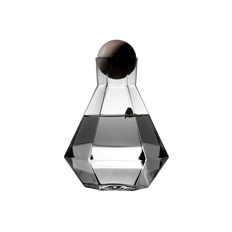 Glasselle Diamant Glas Set | Handgefertigte Trinkgläser & Karaffen | Luxuriöse Glasware für Wein, Wasser & Cocktails