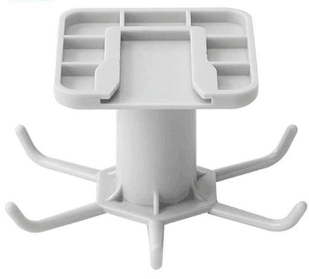 TwistHook Drehbarer Küchenutensilienhalter | 6-Haken Organizer | Platzsparende Aufbewahrung für unter dem Schrank