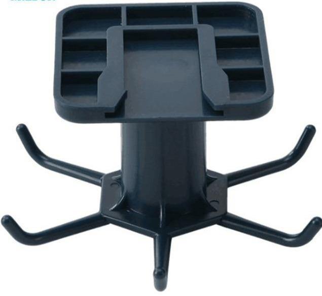 TwistHook Drehbarer Küchenutensilienhalter | 6-Haken Organizer | Platzsparende Aufbewahrung für unter dem Schrank