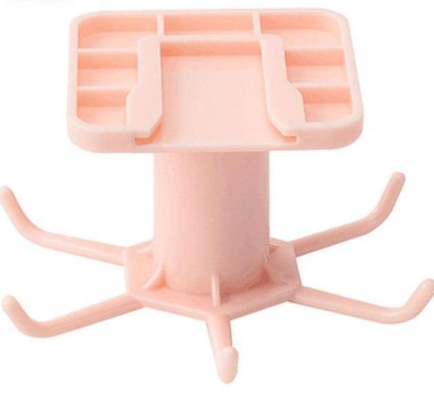 TwistHook Drehbarer Küchenutensilienhalter | 6-Haken Organizer | Platzsparende Aufbewahrung für unter dem Schrank