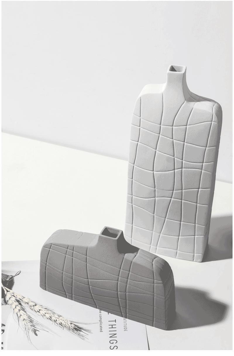 Textura Elegante Strukturierte Keramikvasen | Zeitloses Design | Minimalistische Dekoration | Verschiedene Stile