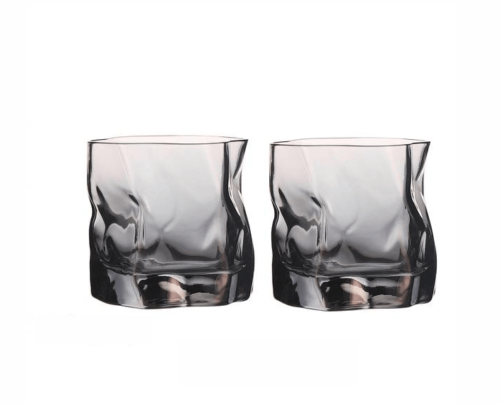 Verlux Struktur Whiskyglas Set | 2er-Set | Edles Design | Für Whiskey, Cocktails & besondere Momente