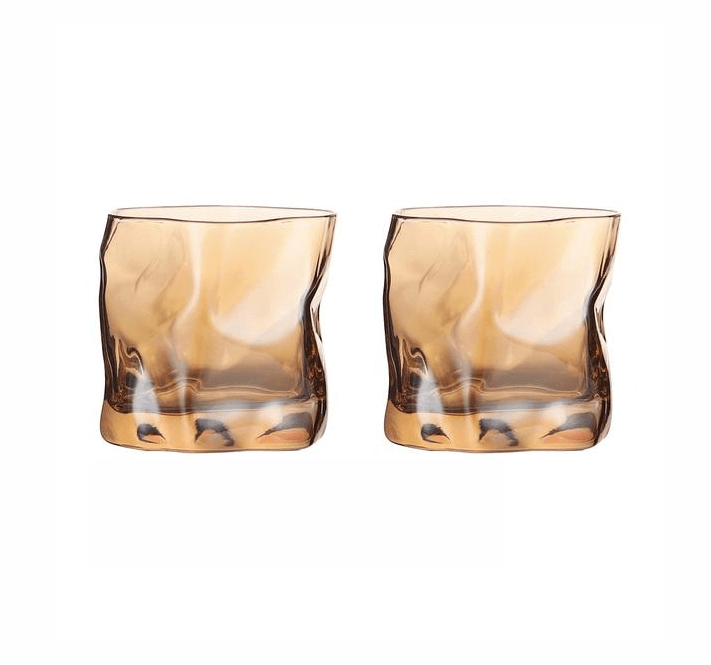 Verlux Struktur Whiskyglas Set | 2er-Set | Edles Design | Für Whiskey, Cocktails & besondere Momente