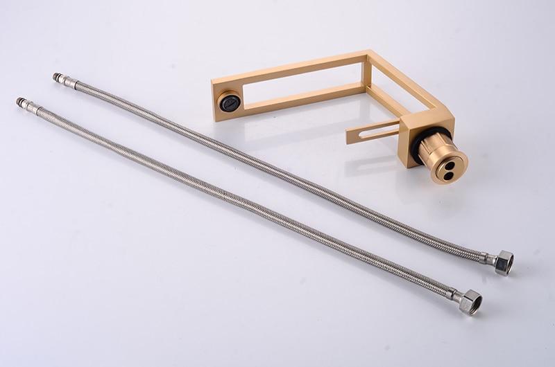 AquaVogue Moderner Badezimmer-Wasserhahn | Hohles Design | Elegant & Funktional | Einhebelmischer