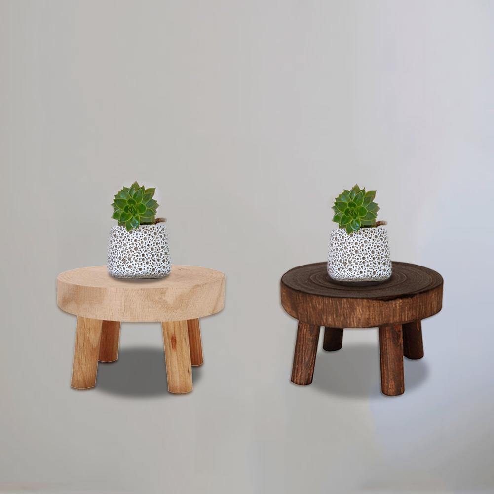 EcoPlanter Holz Pflanzenständer | Erhöhter Blumentopfhalter | Minimalistisches Design | Perfekt für Wohnzimmer