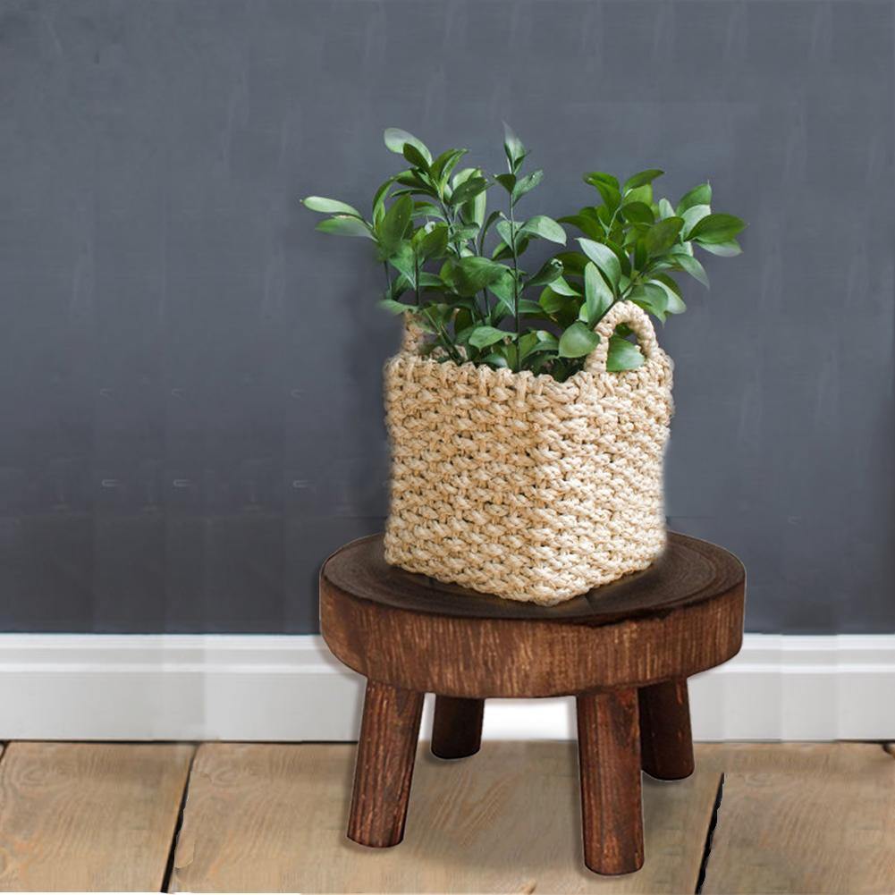 EcoPlanter Holz Pflanzenständer | Erhöhter Blumentopfhalter | Minimalistisches Design | Perfekt für Wohnzimmer