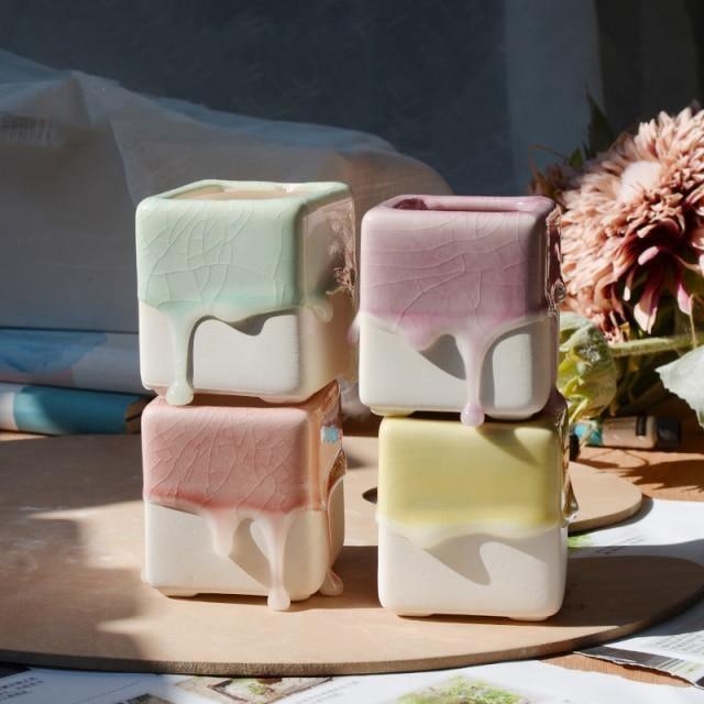 Driplette Marshmallow-Tropf-Pflanzgefäße | Moderne Designs | Bunte Pflanzgefäße für Zuhause