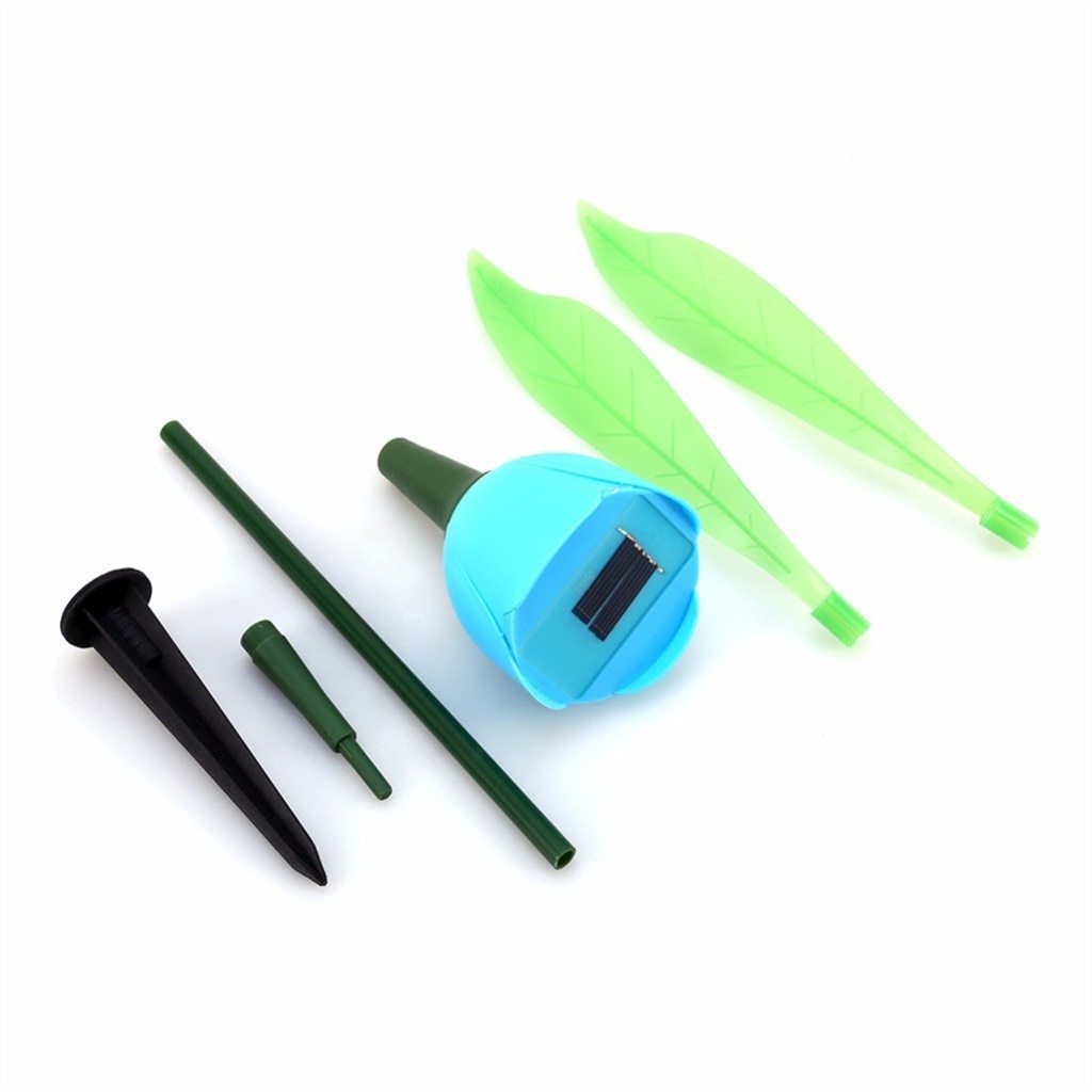 Tulumi Solar Gartenleuchte | Tulpen-Design | Farbige LED-Lichter | Wetterfeste Dekoration für Außenbereiche