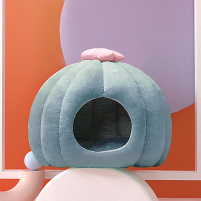 CataBloom Kaktus-Katzenhöhle mit Abnehmbarem Kissen | Gemütliches Versteck für Katzen | Stilvolles Design | Kuschelig & Komfortabel